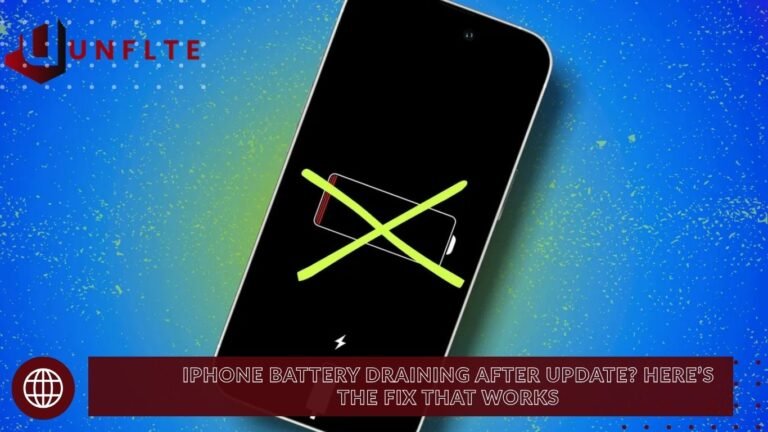 iPhone Battery Draining After Update? Here’s the Fix That Works