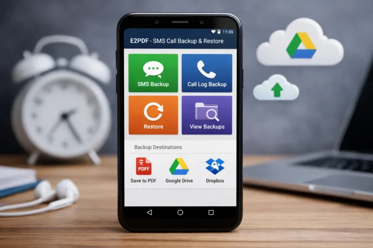 e2pdf sms call backup restore