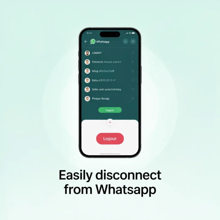 how to logout from whatsapp
