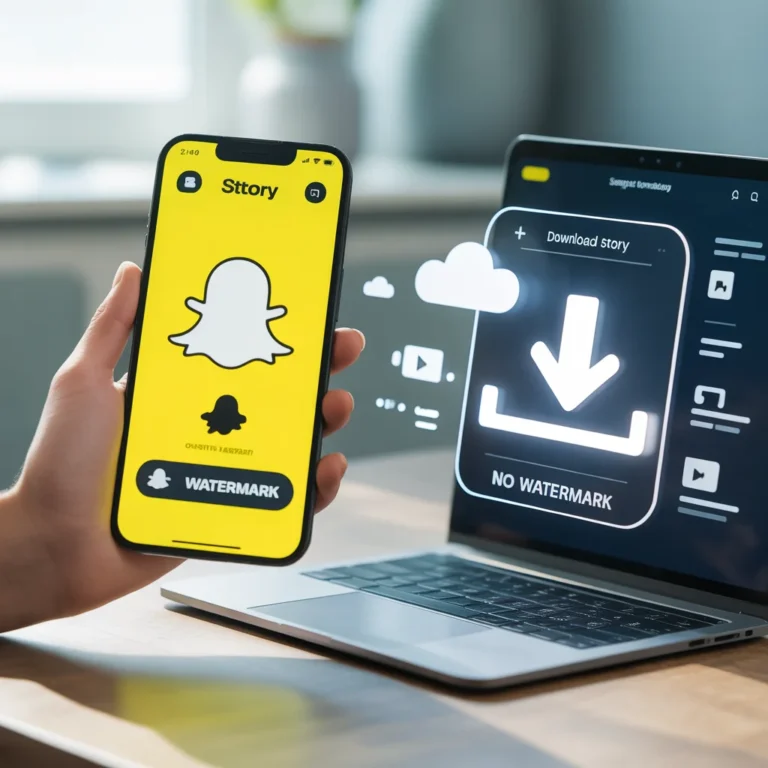 Snapchat story download online without watermark
