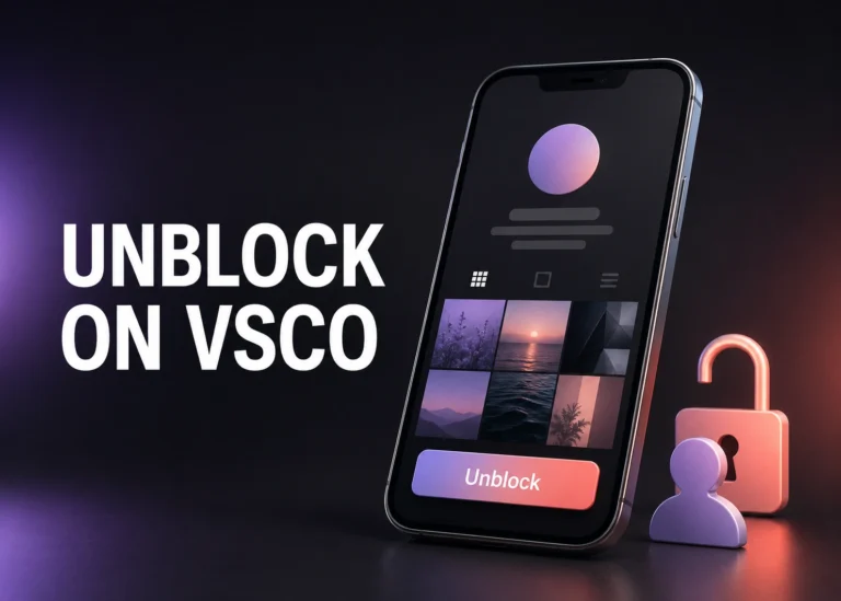 how to unblock someone on vsco